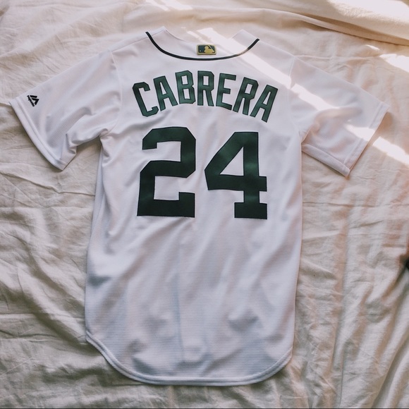 Limited Edition Green Cabrera Detroit Tigers Jersey - Picture 1 of 3